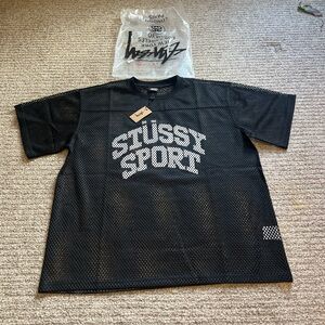 Stussy Black Mesh Sport Shirt